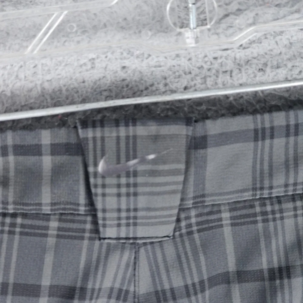 Nike Golf Pants Men 36x32 Plaid Dri-Fit Tour Performance Straight Leg 509741-010